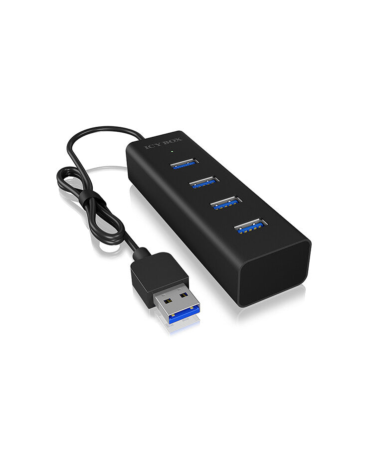 ICY BOX IB-HUB1409-U3 USB 3.2 Gen 1 (3.1 Gen 1) Type-A 5000 Mbit/s Sort
