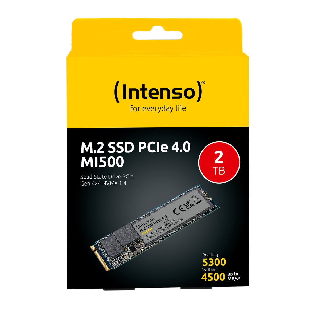 Intenso 3836470 intern solid state drev 2 TB M.2 PCI Express 4.0 NVMe