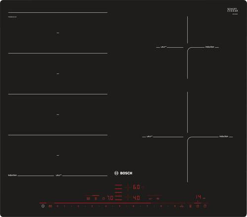 Bosch Serie 8 PXE601DC1E hob Black Built-in Zone induction hob 4 zone(s)