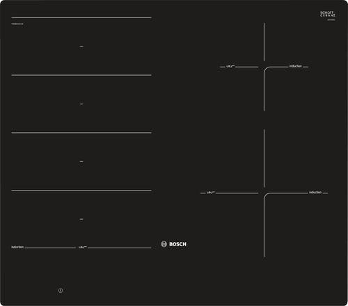 Bosch Serie 8 PXE601DC1E hob Black Built-in Zone induction hob 4 zone(s)