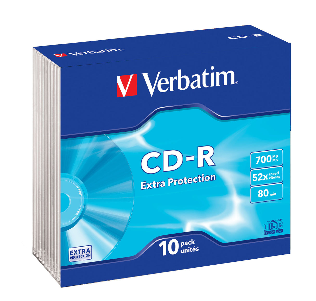 Verbatim CD-R Extra Protection 700 MB 52x 10 stk