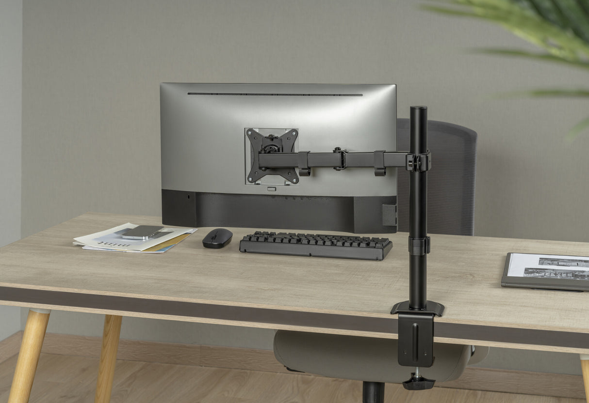 Deltaco Single Desk mount, tilt, swivel, rotate, 13-32" 9 kg
