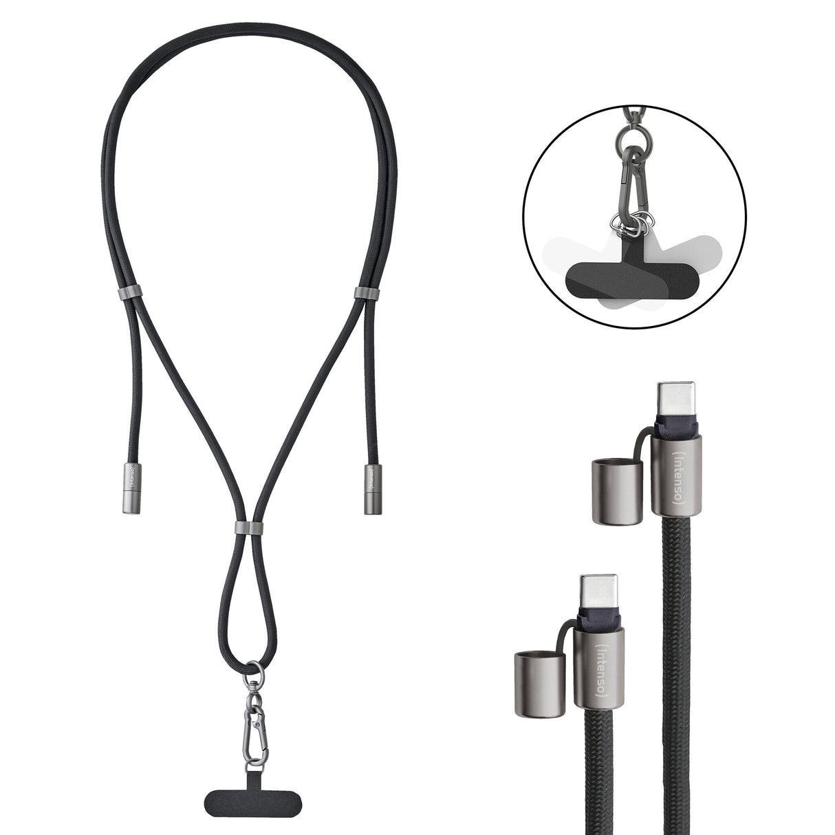 Intenso 7991000 USB-kabel 1,65 m USB C Sort