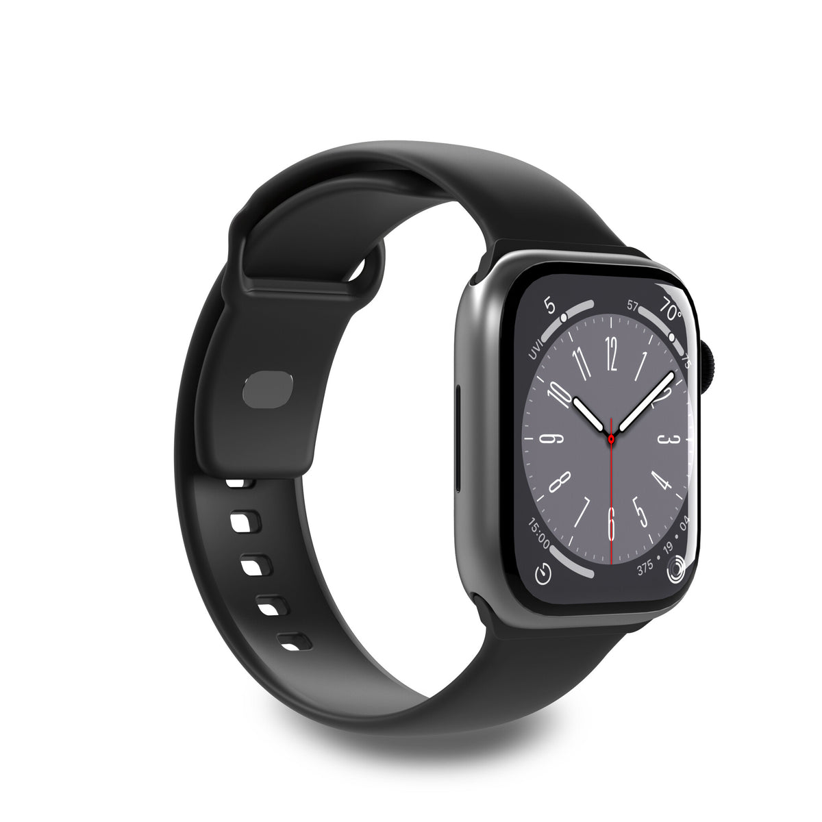 Puro Icon Silikonerem til Apple Watch 38 / 40 / 41 mm - Sort (2 stk.)
