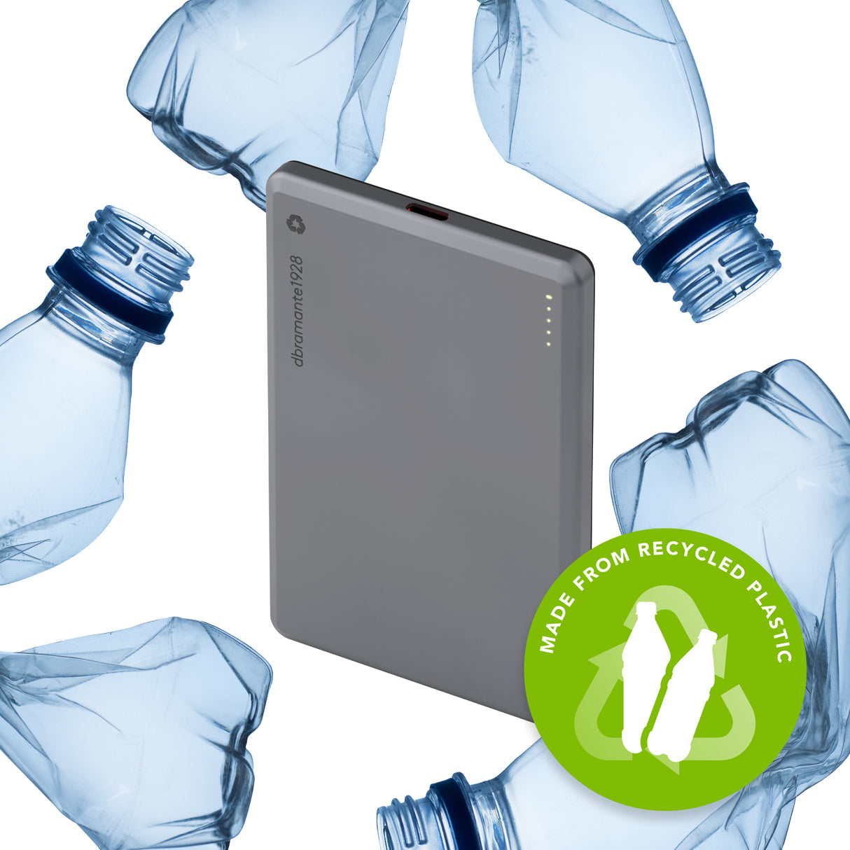 dbramante1928 re-charge 5000 mAh Trådløs opladning Grå