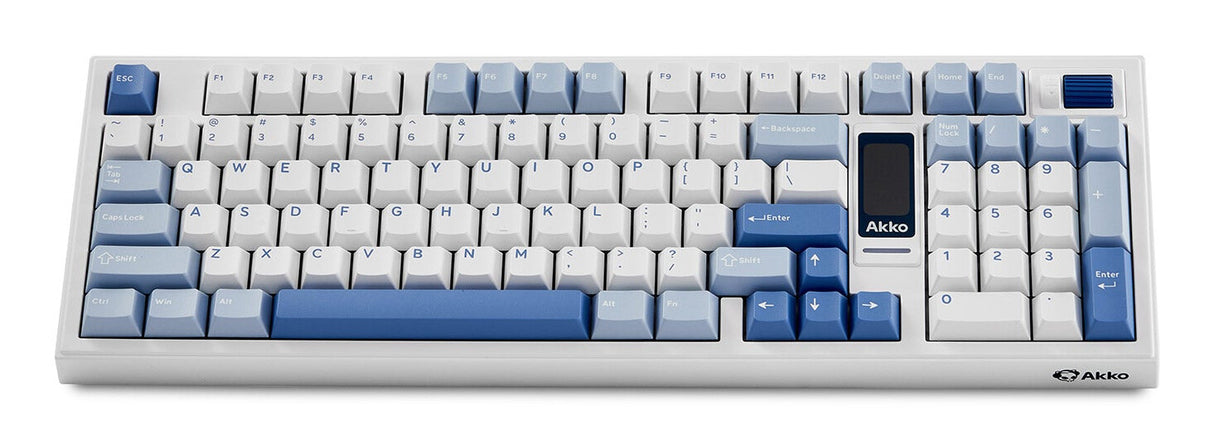 Akko Glacier 5098B tastatur Spil USB + RF Wireless + Bluetooth QWERTY US engelsk Hvid