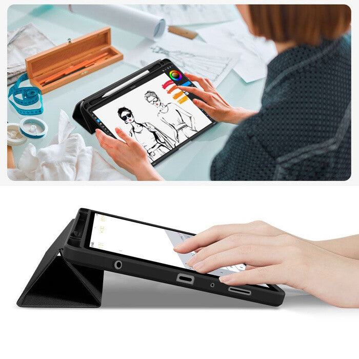 Tech-Protect 5906302335152 tablet etui 27,9 cm (11") Flipetui Sort, Transparent