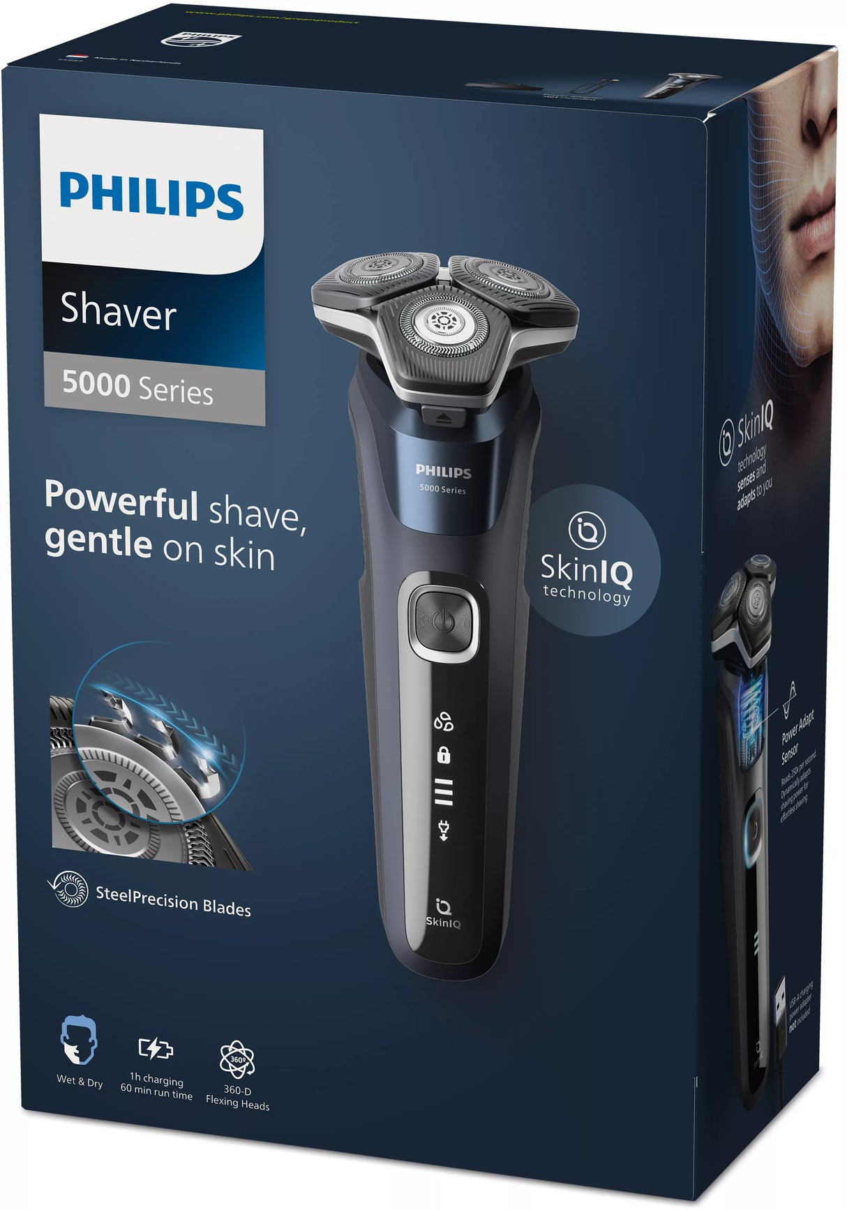 Philips SHAVER Series 5000 S5885/25 Barbermaskine Blå