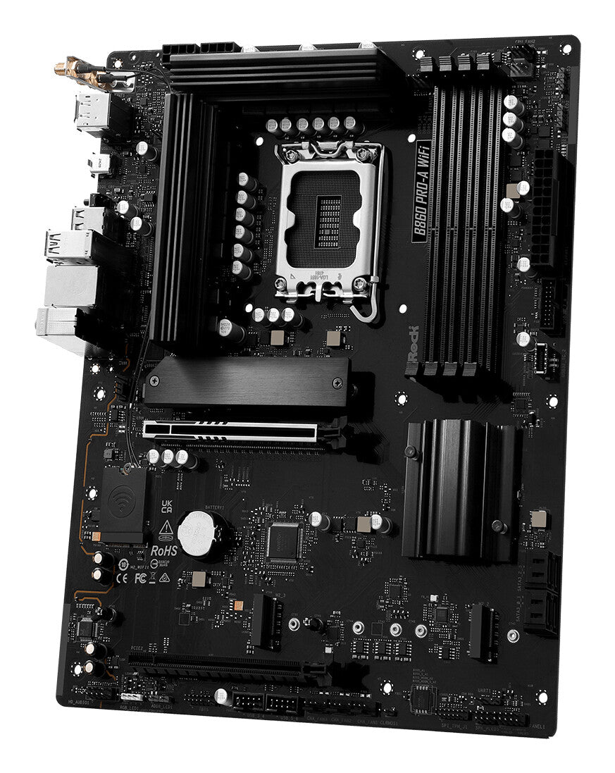 ASRock B860 PRO-A WIFI | Processor family Intel | Processor socket LGA1851 | DDR5 | Supported hard disk drive interfaces SATA