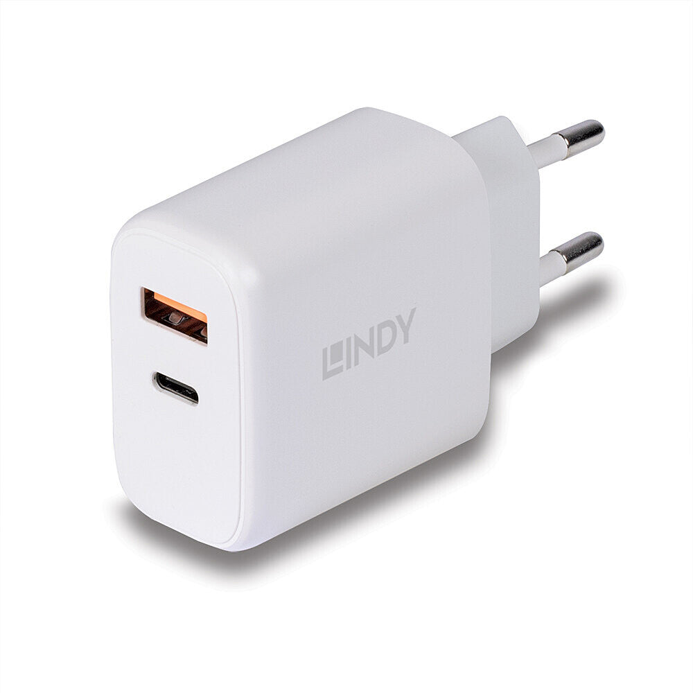 Lindy 73424 oplader til mobil enhed Universel Hvid Vekselstrøm Hurtig opladning Indendørs