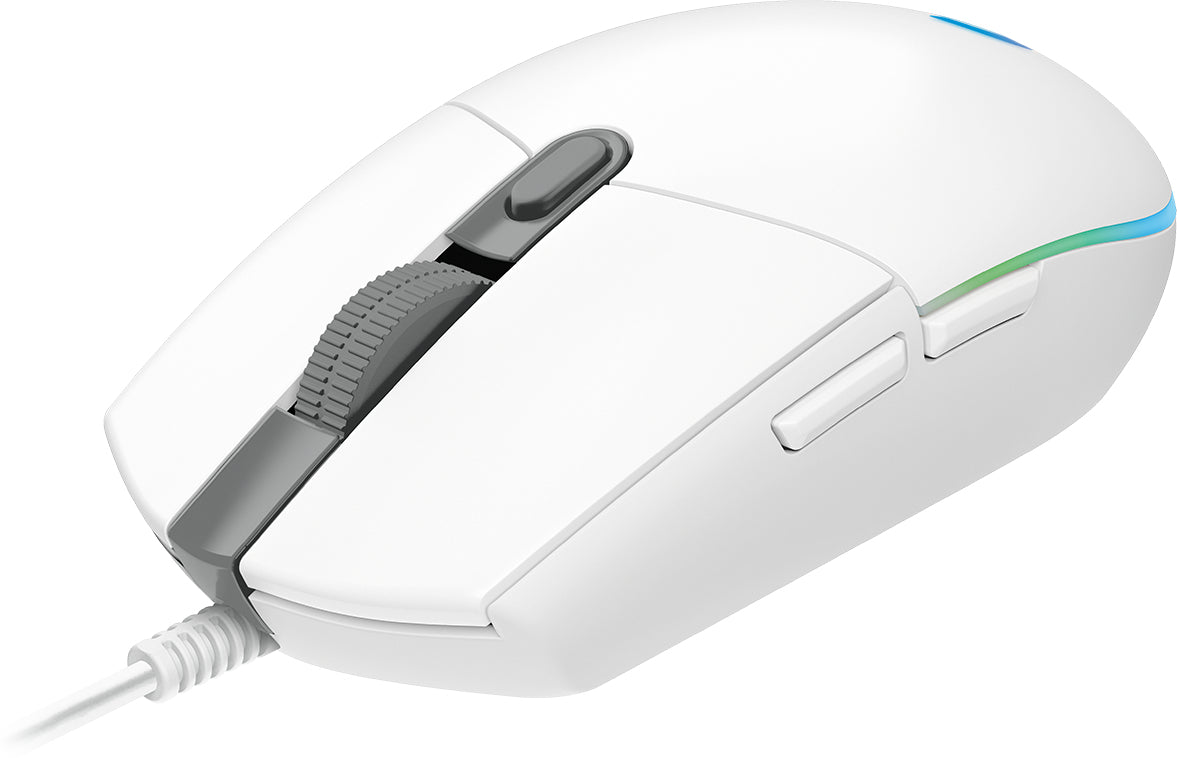 Logitech Gaming Mouse G102 LIGHTSYNC Optisk Kablet Hvid