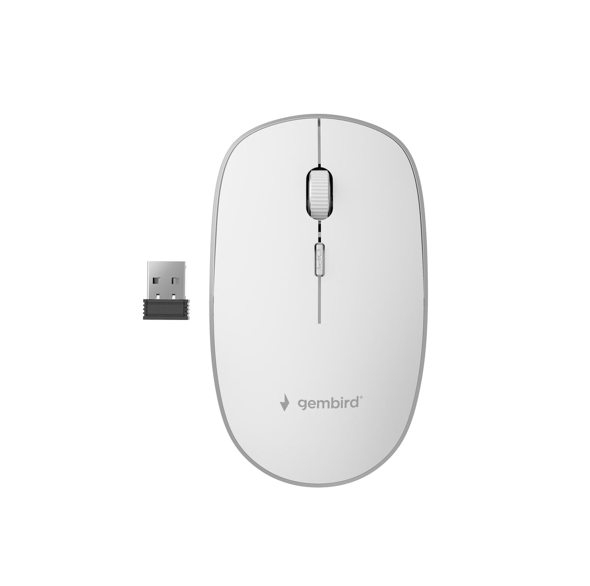 Gembird MUSW-4B-01-W mus Kontor Ambidextrous RF trådløst Optisk 1600 dpi