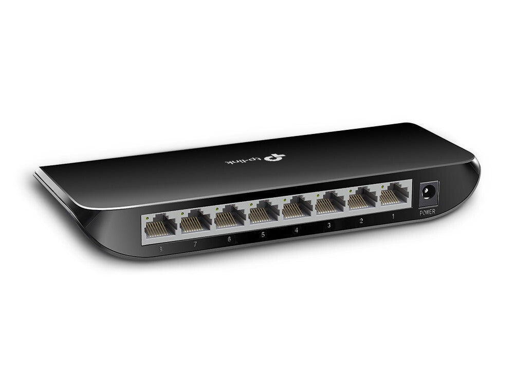 TP-Link TL-SG1008D Ikke administreret Gigabit Ethernet (10/100/1000) Sort