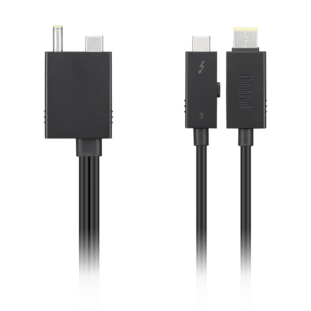 Lenovo 4X91K16970 Thunderbolt kabel 0,7 m 40 Gbit/sek. Sort