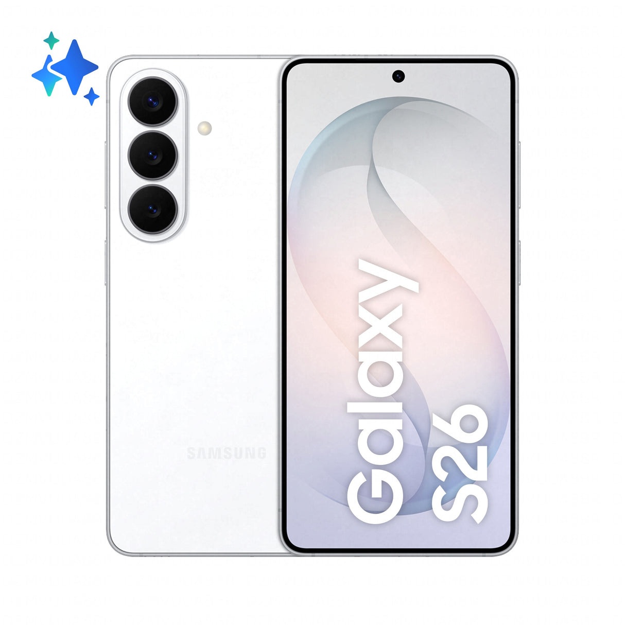 Samsung Galaxy S26 16 cm (6.3") Dual SIM Android 16.0 5G USB Type-C 12 GB 256 GB 4300 mAh Hvid