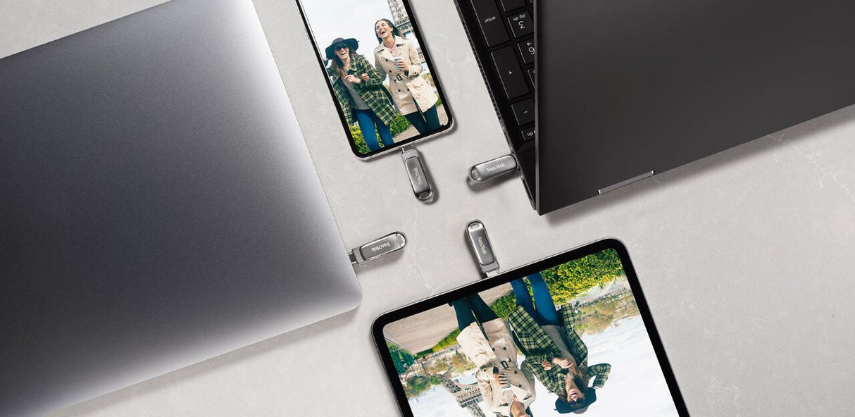 SanDisk Ultra Dual Drive Luxe USB-nøgle 32 GB USB Type-A / USB Type-C 3.2 Gen 1 (3.1 Gen 1) Rustfrit stål