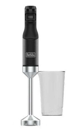 Black & Decker BXHB1501E Nedsænkning blender 1500 W Sort, Rustfrit stål