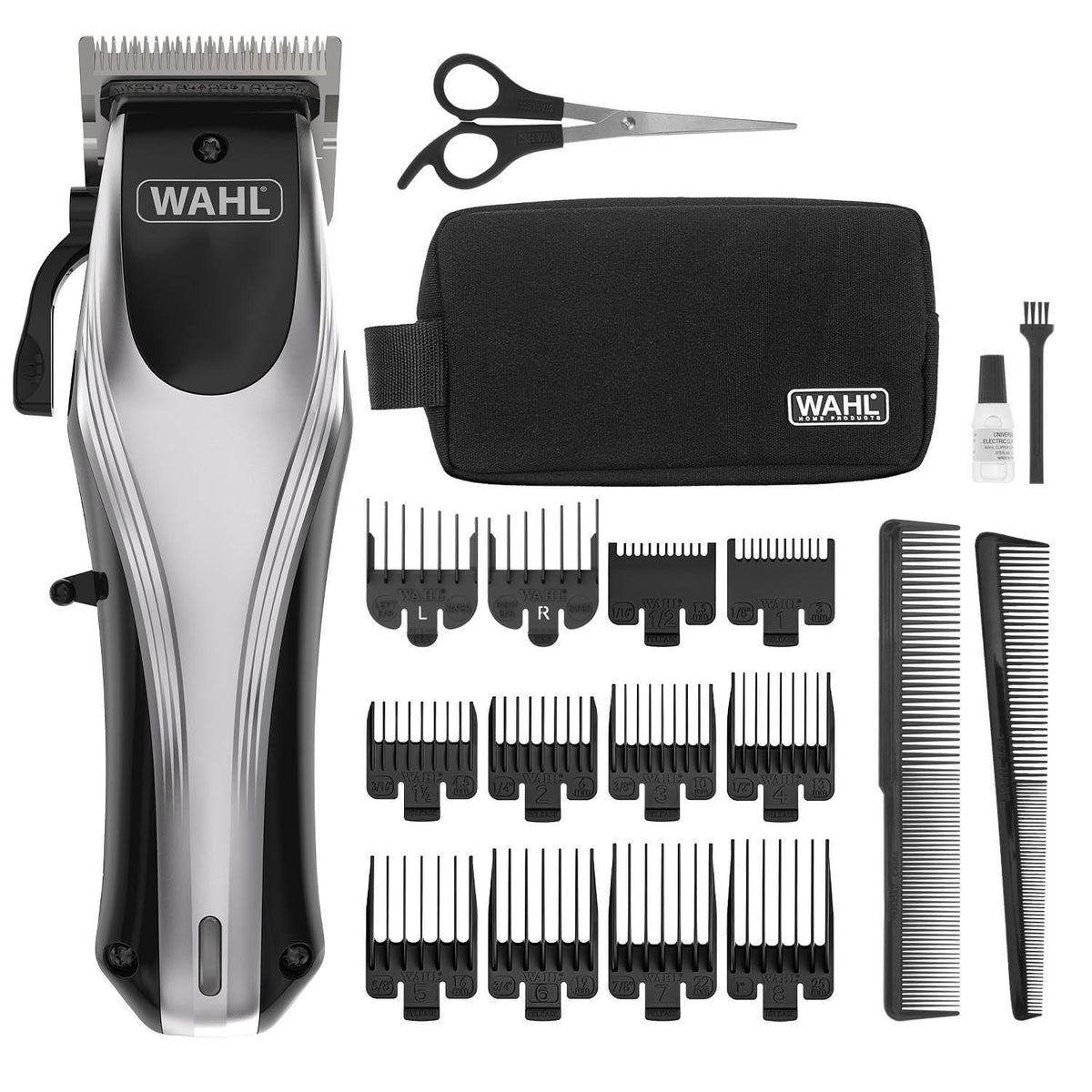 WAHL Rapid Clip Hårklipper Sort Sølv