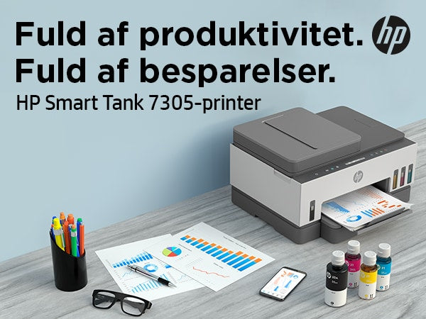 HP Smart Tank 7305 Trådløst All-in-One Farve Printer, Tosidet print; Kopimaskine, scanner