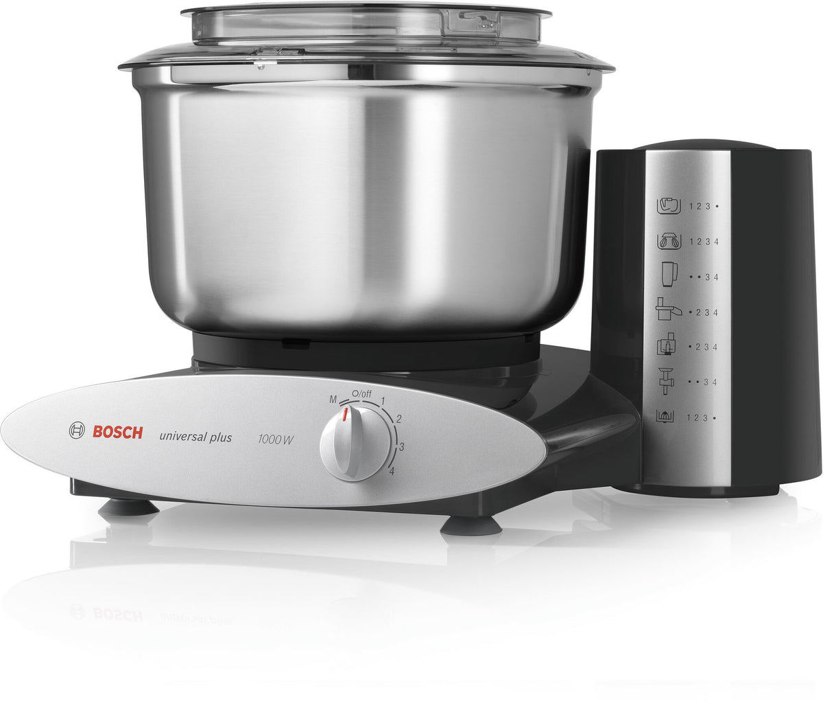 Bosch MUM6N23A2 foodprocessor 1000 W 6,2 L Sort, Sølv