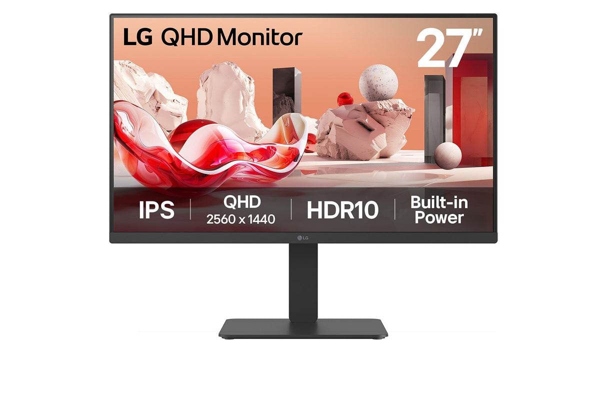 LG 27BA54QB-B.AEU computerskærm 68,6 cm (27") 2560 x 1440 pixel 2K LCD Sort