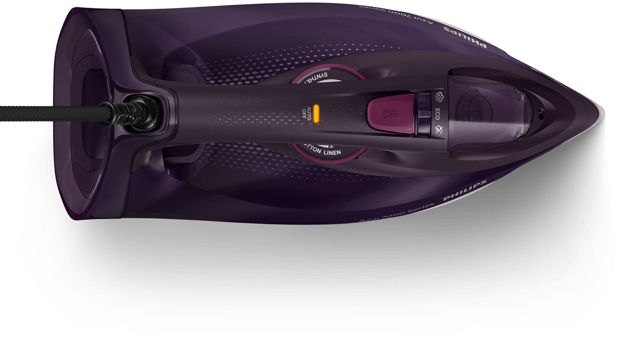 Philips 7000 series DST7061/30 strygejern Dampstrygejern SteamGlide Elite-strygesål 3000 W Lilla