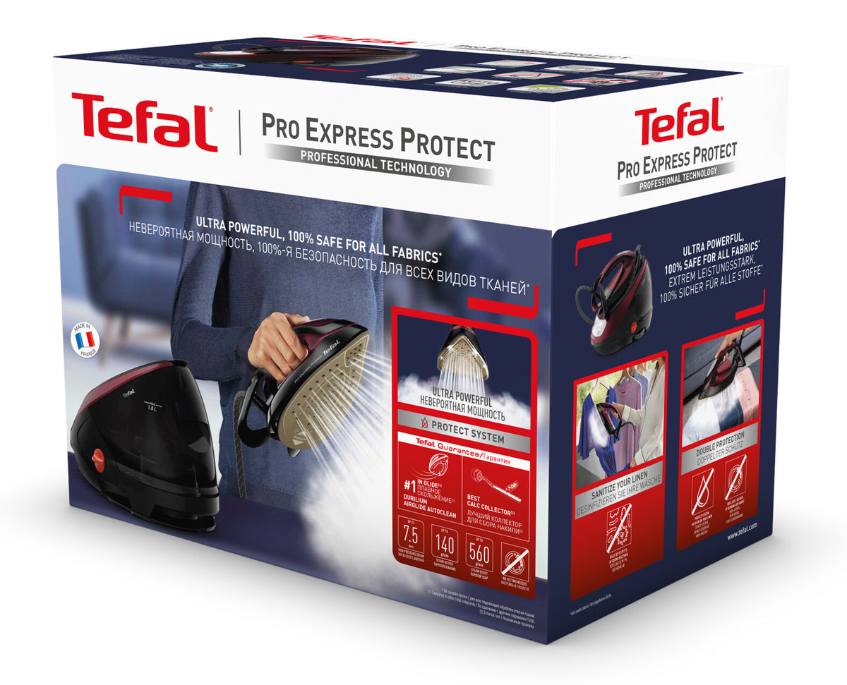 Tefal Pro Express Protect GV9230 2600 W 1,8 L Sort, Bourgogne