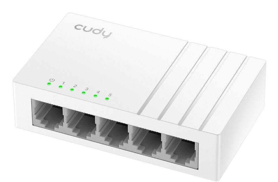 Cudy FS105D netværksswitch Ikke administreret Fast Ethernet (10/100) Hvid