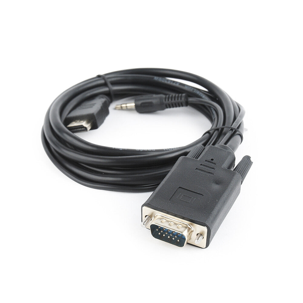Gembird A-HDMI-VGA-03-6 videokabel adapter 1,8 m HDMI Type A (Standard) VGA (D-Sub) + 3.5mm Sort