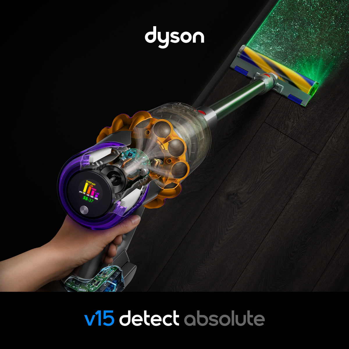 Dyson V15 Detect Absolute Rustfrit stål