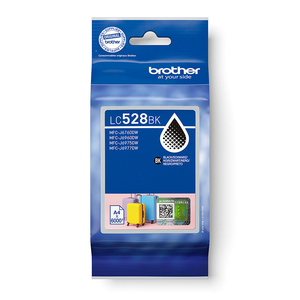 Brother LC528BK blækpatron 1 stk Original Sort