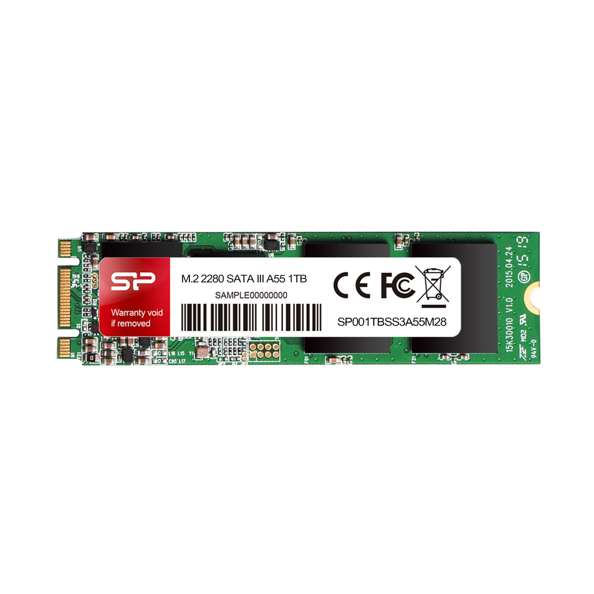 Silicon Power SP128GBSS3A55M28 intern solid state drev 128 GB M.2 Serial ATA III SLC