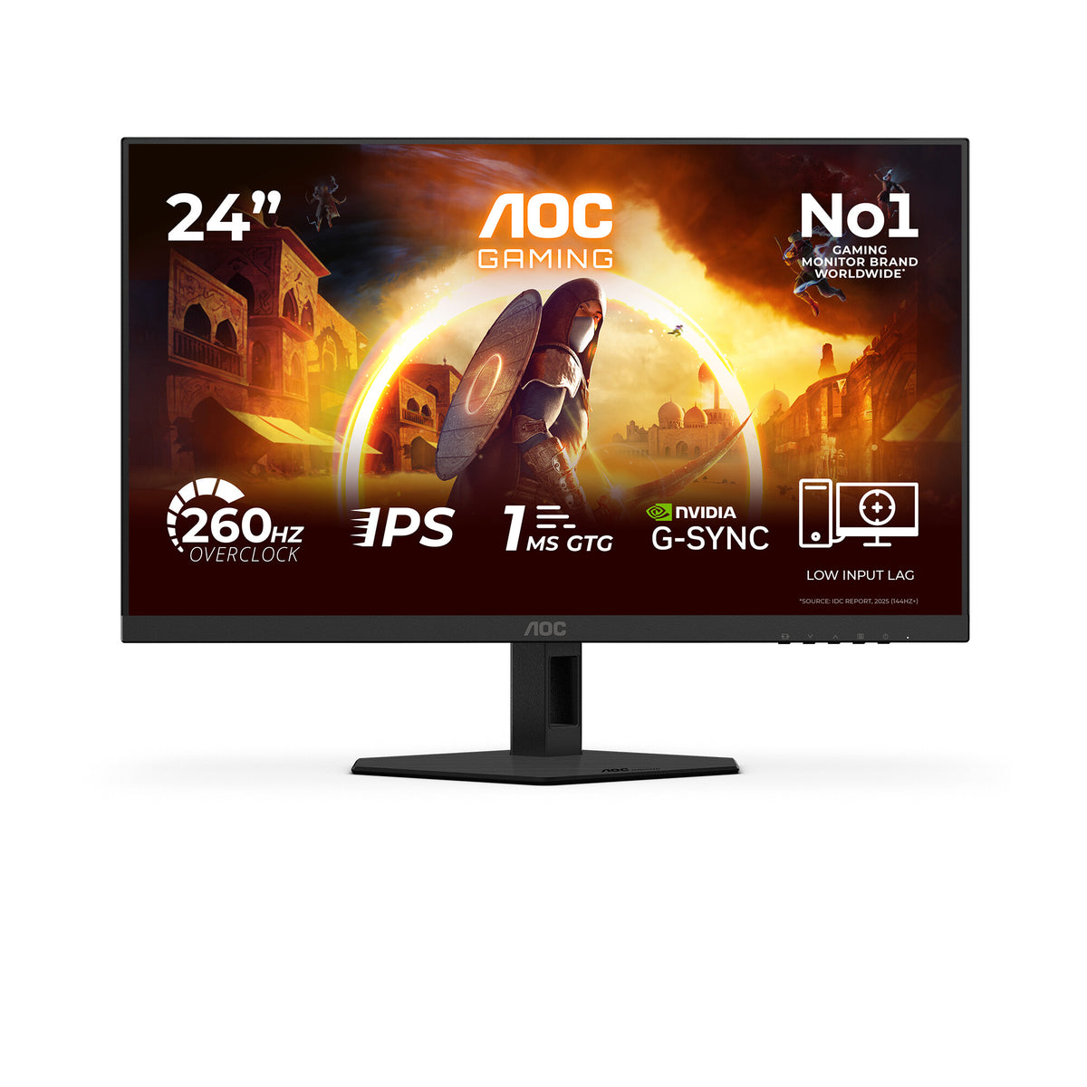 AOC Gaming 24G4ZRE 24 Fast IPS 1920 x 1080 (Full HD) HDMI DisplayPort 240Hz