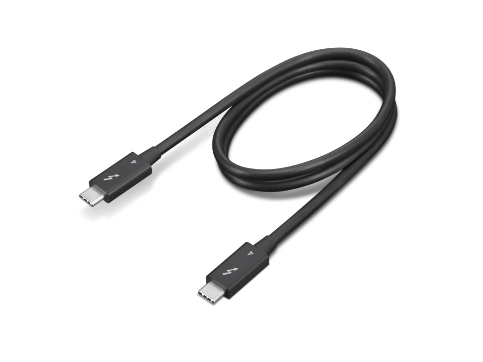 Lenovo 4X91K16968 Thunderbolt kabel 0,7 m 40 Gbit/sek. Sort