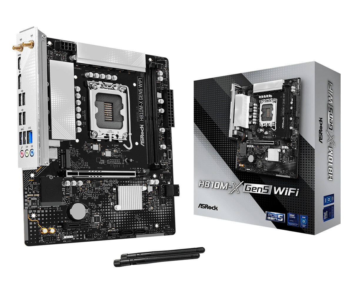 ASRock H810M-X GEN5 WIFI 1851 mATX HDMI/DP DD