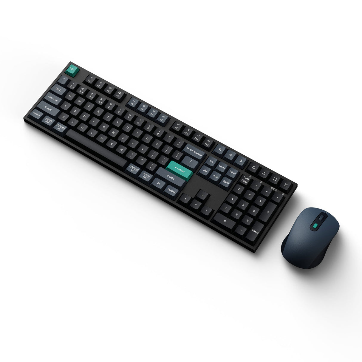 Keychron B36 + BM25 tastatur Mus inkluderet Universel USB + RF Wireless + Bluetooth QWERTY Engelsk Sort