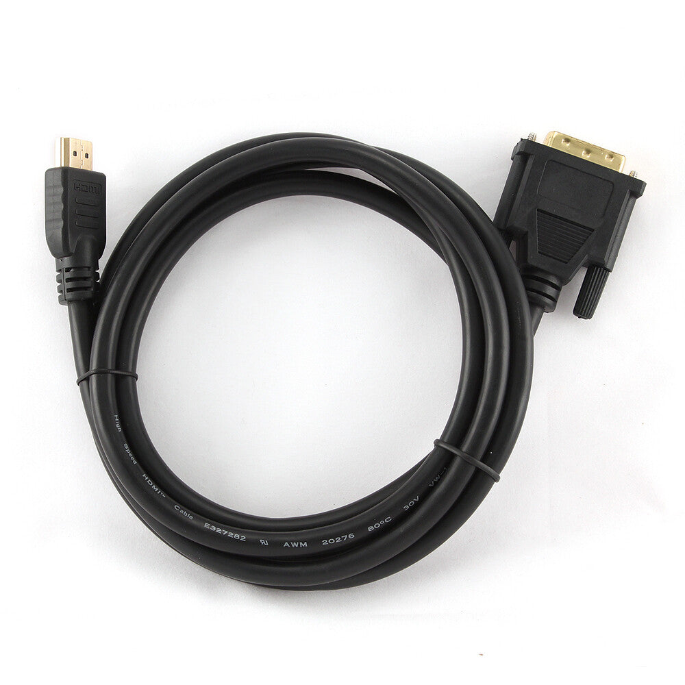 Gembird 1.8m, HDMI/DVI, M/M 1,8 m DVI-D Sort