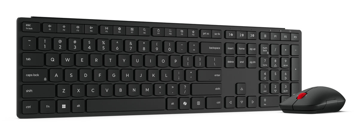 Lenovo 4X31S04848 tastatur Mus inkluderet Kontor RF trådløs + Bluetooth US engelsk Sort