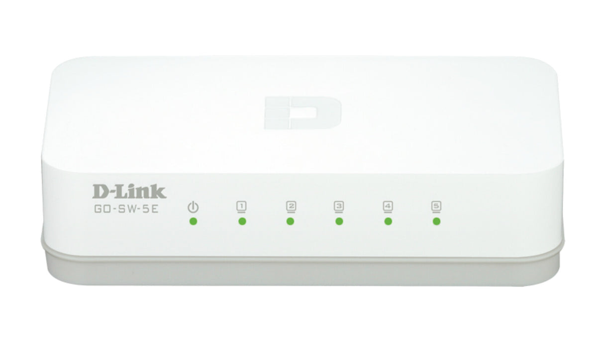 D-Link GO-SW-5E/E netværksswitch Ikke administreret Fast Ethernet (10/100) Hvid