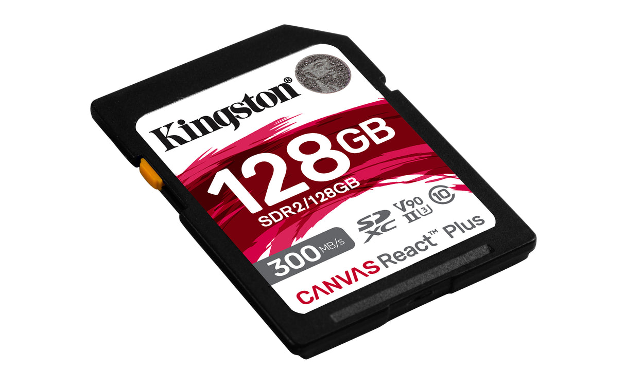 Kingston Canvas React Plus SDXC UHS-II Memory Card 128GB 300MB/s