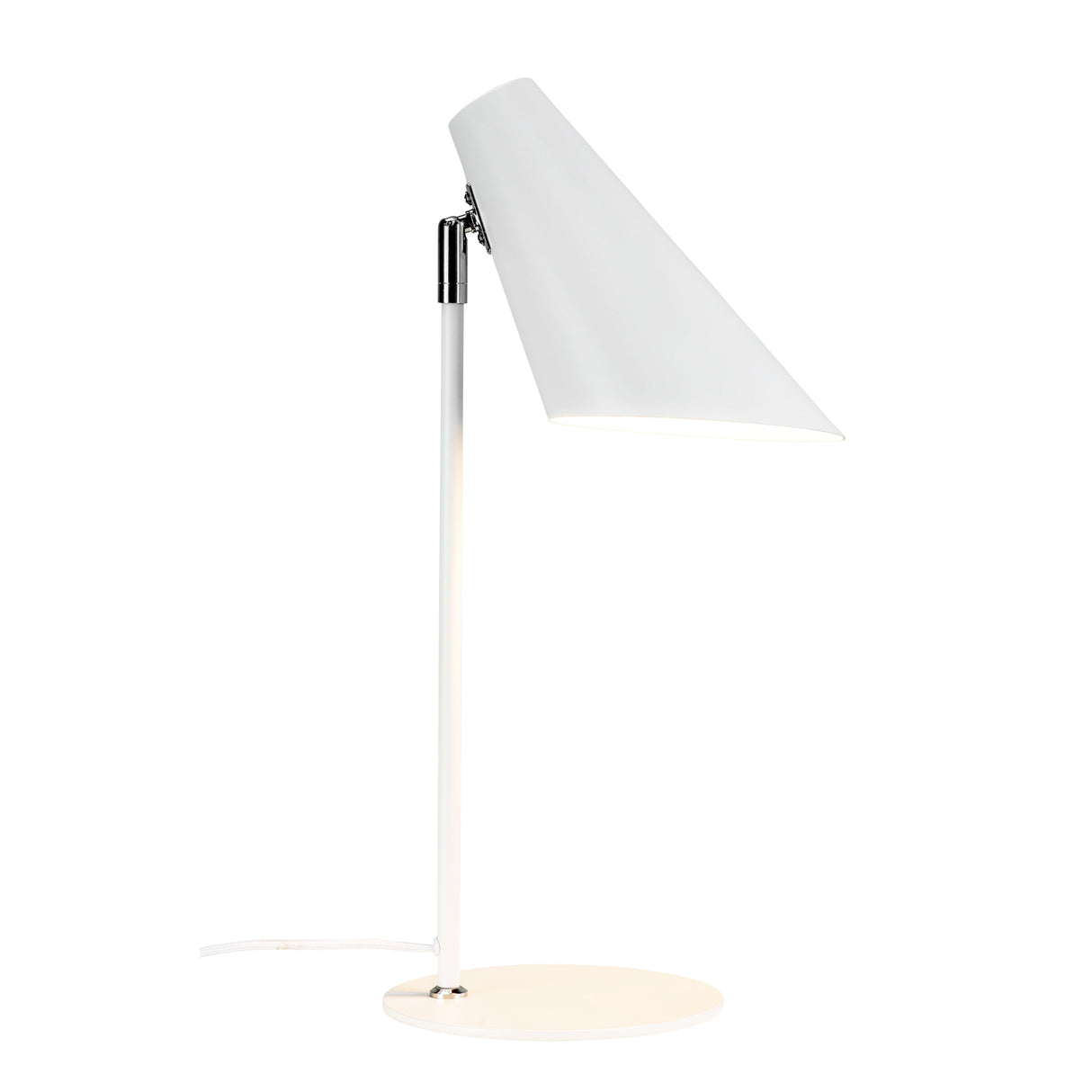 Dyberg Larsen Cale mat hvid bordlampe