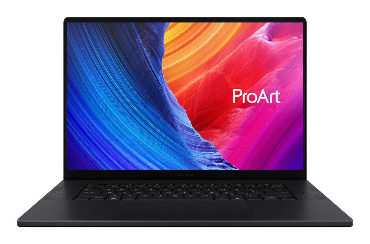 ASUS ProArt P16 H7606WP-RJ079X Copilot+ PC AMD Ryzen AI 9 HX 370 Laptop 40,6 cm (16") Berøringsskærm 3K 64 GB LPDDR5x-SDRAM 2 TB SSD NVIDIA GeForce RTX 5070 Wi-Fi 7 (802.11be) Windows 11 Pro Sort