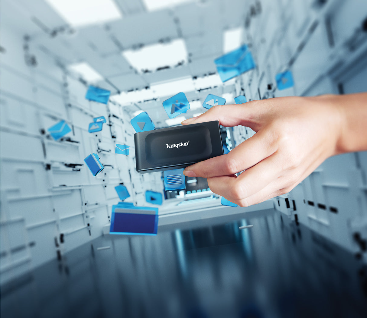 Kingston Solid state-drev XS1000 2TB USB 3.2 Gen 2