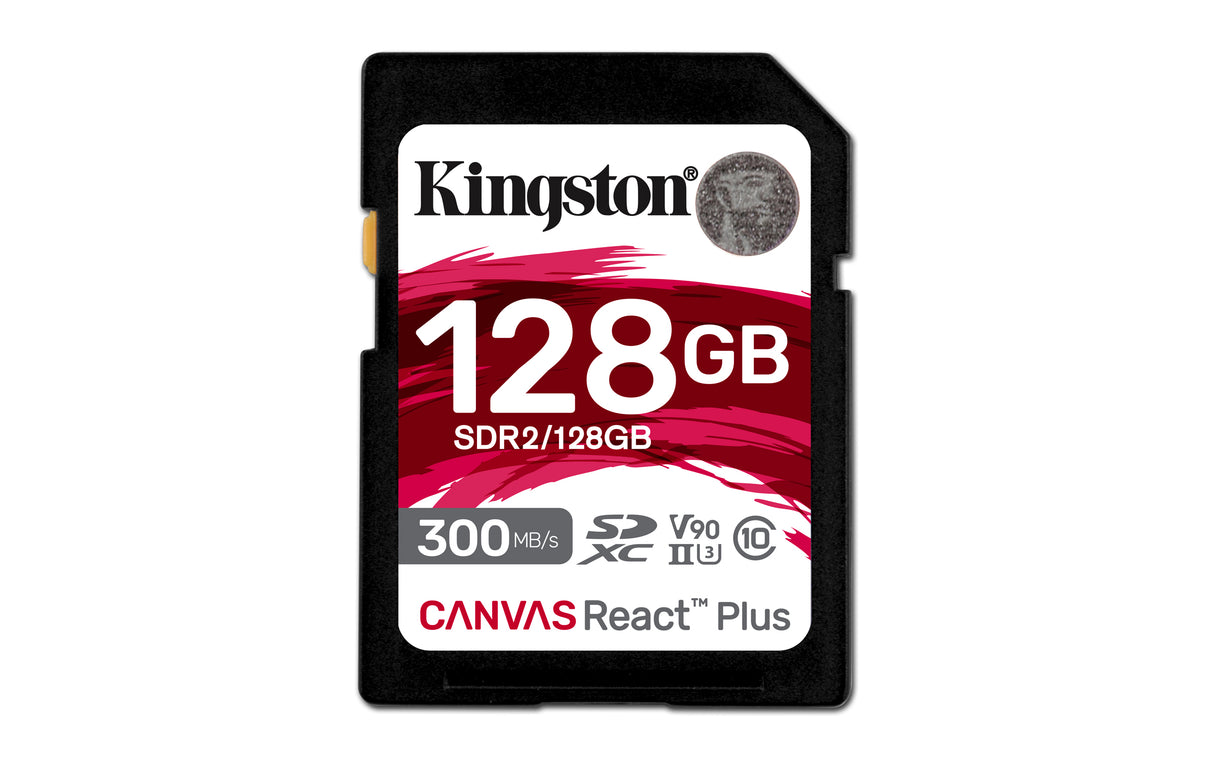 Kingston Canvas React Plus SDXC UHS-II Memory Card 128GB 300MB/s