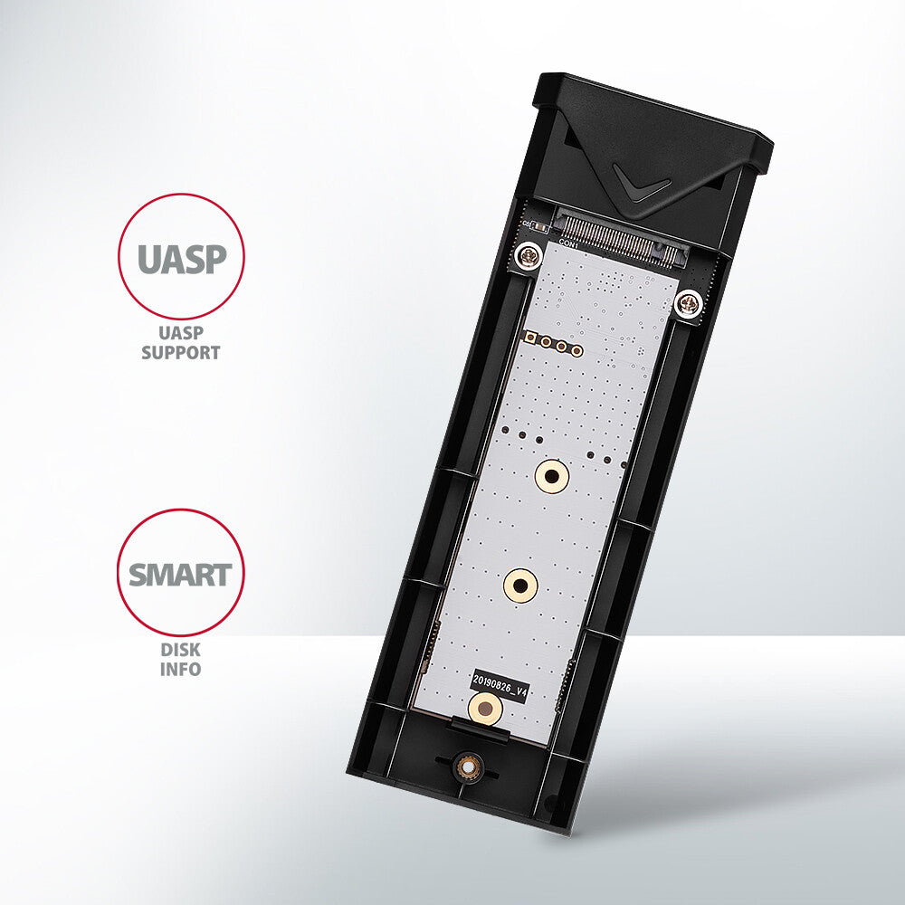 Axagon EEM2-UB2 drevkabinet SSD kabinet Sort M.2