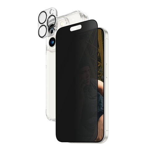 PanzerGlass ® Privacy 3-i-1 Pakke iPhone 15 Pro