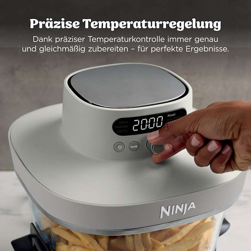 Ninja Crispi Pro 7-in-1 Single Stand-alone 2050 W Hot air fryer Dark Grey