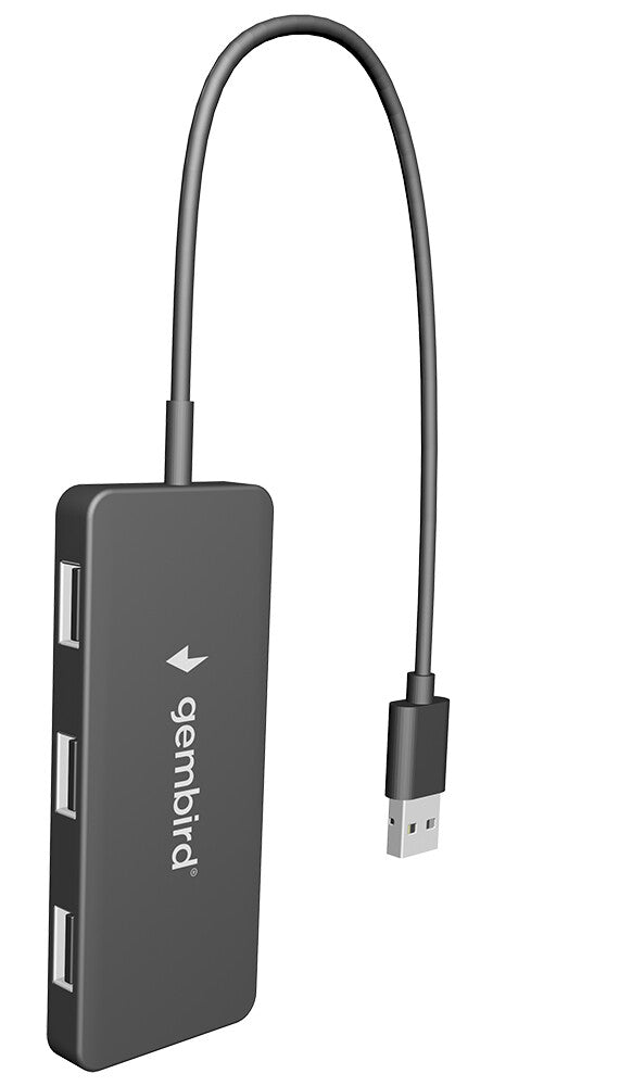 Gembird UHB-U2P4-04 interface hub USB 2.0 480 Mbit/s Sort