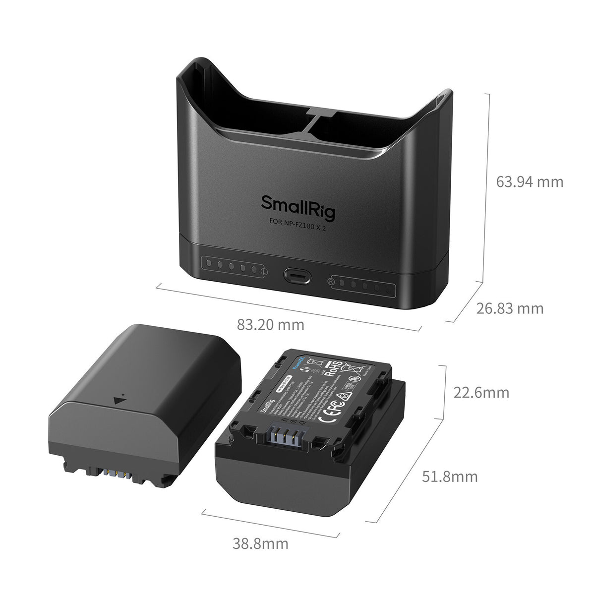 Kamerabatteriet SMALLRIG NP-FZ100