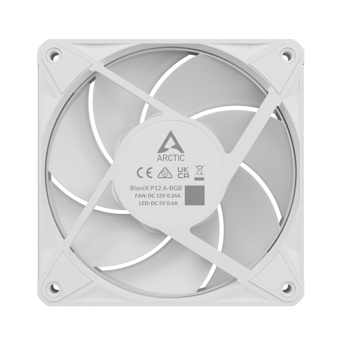 ARCTIC BioniX P12 A-RGB Computerkabinet Ventilator 12 cm Hvid 3 stk